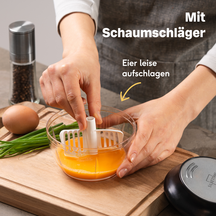 SILBERTHAL Multizerkleinerer Küchenhelfer Rühreinsatz Frischhaltedeckel - 4260470466126