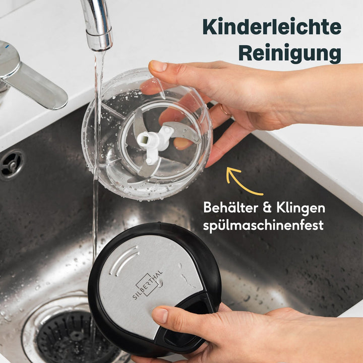 SILBERTHAL Multizerkleinerer Küchenhelfer Rühreinsatz Frischhaltedeckel - 4260470466126