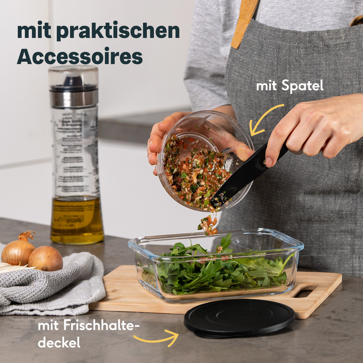 SILBERTHAL Multizerkleinerer Küchenhelfer Rühreinsatz Frischhaltedeckel588 - 4260470466126