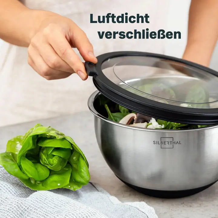 B-Ware Silberthal Deckel Küchenutensilien Salatschleuder Deckel Langlebig 2 Stück