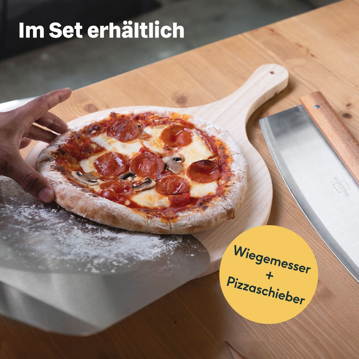 SILBERTHAL Pizza-Schaufel Edelstahl Pizzaschieber Brotschaufel Flammkuchen842 - 4260470464467