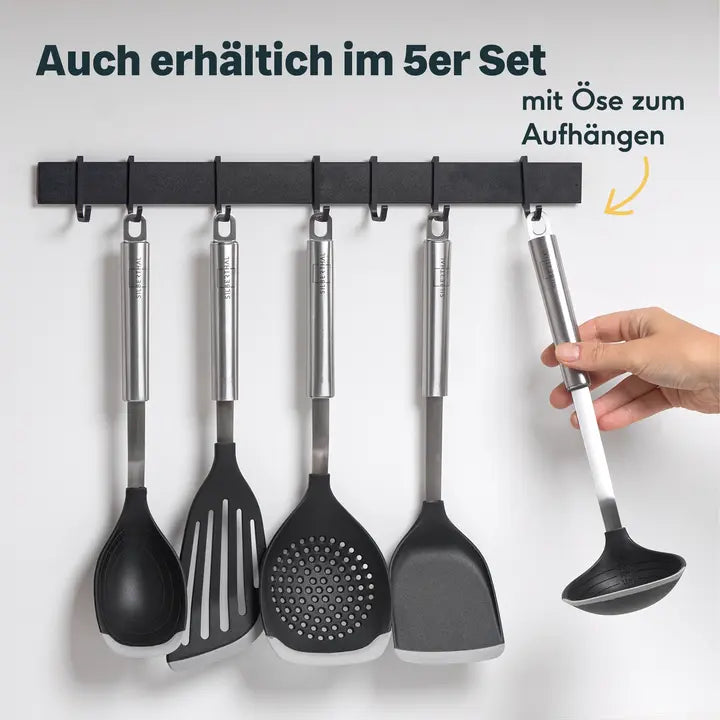 B-Ware Silberthal Servierlöffel Schöpflöffel Edelstahl Silikonrand Küchenlöffel 3 Stück - 4260470465037