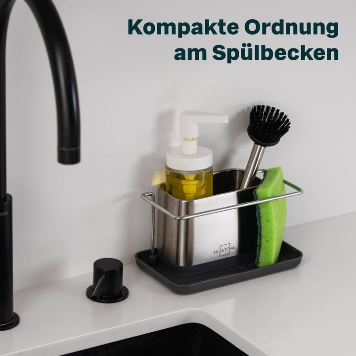 Silberthal Spülbecken Organizer Küchenutensilien Aufbewahrung Edelstahl 2 STÜCK - 4260470464412