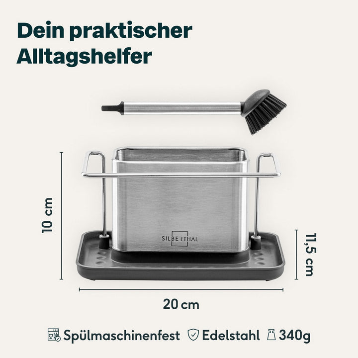 Silberthal Spülbecken Organizer Küchenutensilien Aufbewahrung Edelstahl 2 STÜCK - 4260470464412