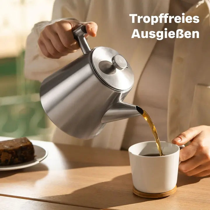 B-Ware Silberthal Teekanne Kanne Edelstahl Sieb Isolierkanne Teekocher Kocher Kanne Iso