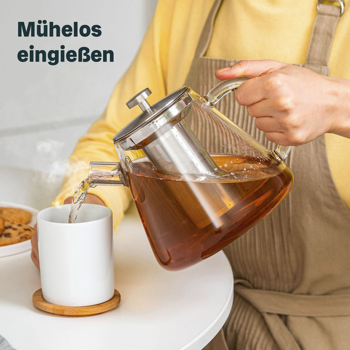 SILBERTHAL Teekanne Kanne Glas Sieb Einsatz Spülmaschinengeeignet502 - 4260470462593