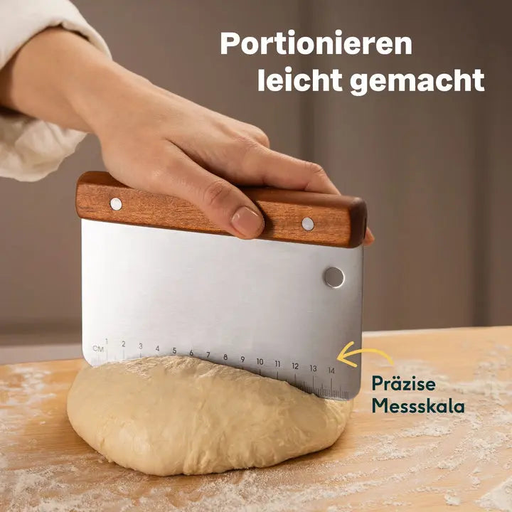 B-Ware Silberthal Teigkarte Teigschaber Edelstahl Akazienholzgriff 2 Stück - 4260470467604