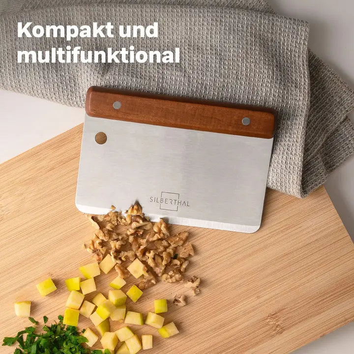 B-Ware Silberthal Teigkarte Teigschaber Edelstahl Akazienholzgriff 2 Stück - 4260470467604