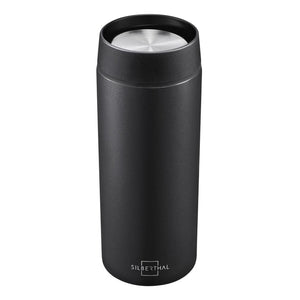 B-Ware SILBERTHAL Thermobecher Kaffeebecher matt schwarz Keramikbeschichtung 2 STÜCK