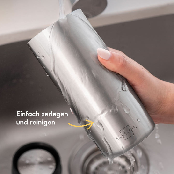 SILBERTHAL Thermobecher Kaffeebecher Edelstahl Silber isoliert 2 STÜCK224 - 4260470466188
