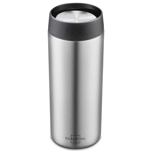 B-Ware SILBERTHAL Thermobecher Kaffeebecher Edelstahl Silber isoliert 2 STÜCK224