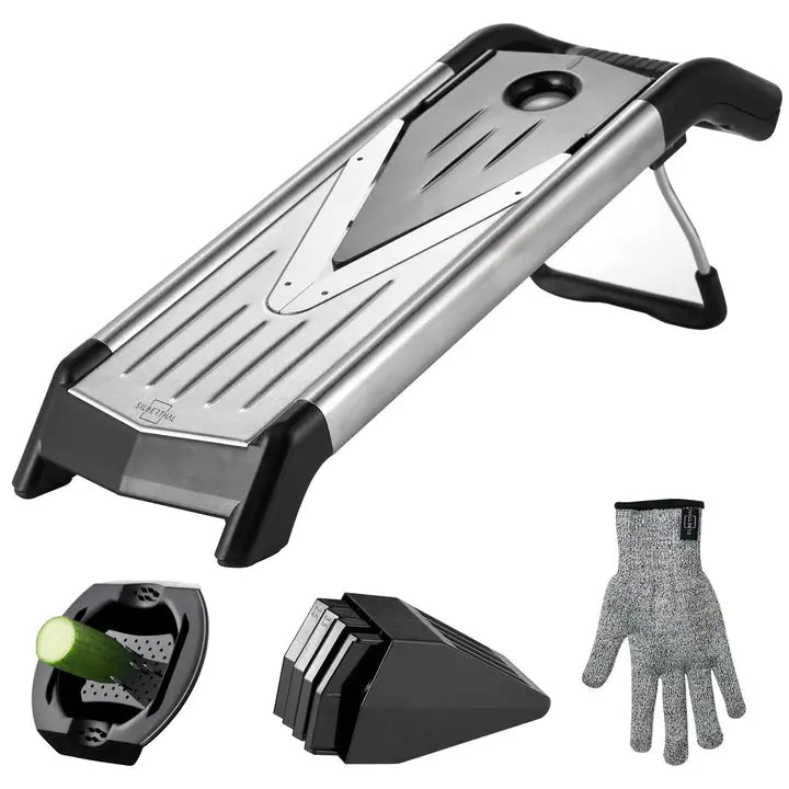 B-Ware Silberthal Gemüsehobel V Hobel Mandoline Edelstahl Bpa Frei Küchenhelfer - 4260470464634