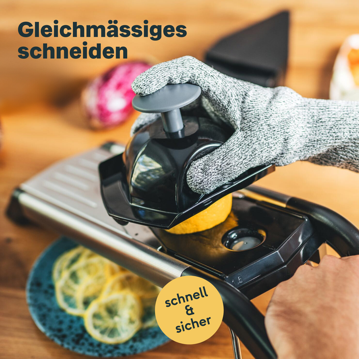 SILBERTHAL Gemüsehobel V-Hobel Mandoline Edelstahl BPA-frei Küchenhelfer632 - 4260470464634