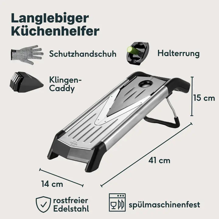 B-Ware Silberthal Gemüsehobel V Hobel Mandoline Edelstahl Bpa Frei Küchenhelfer - 4260470464634