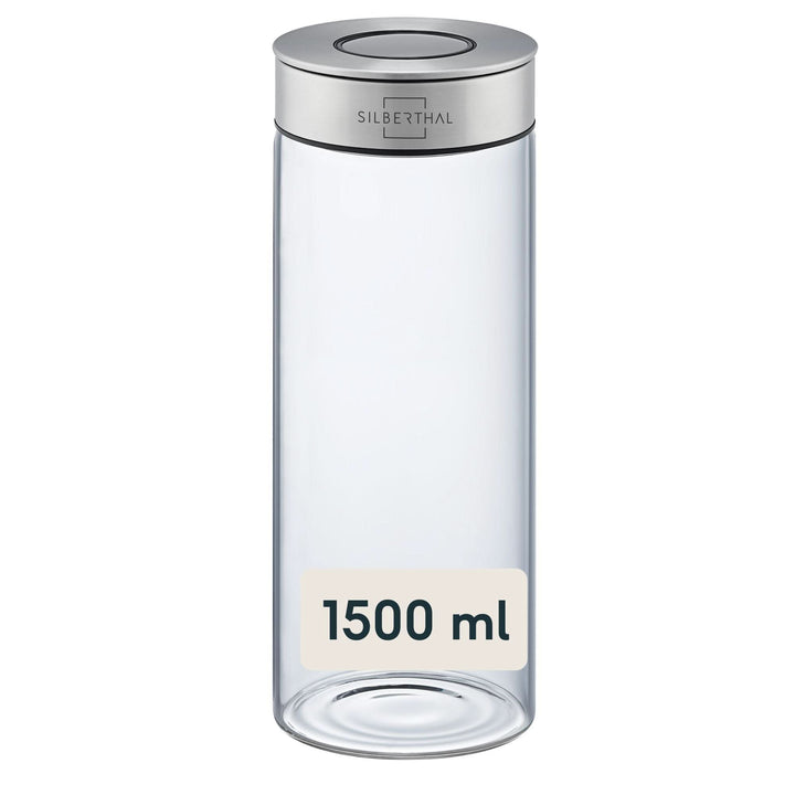 SILBERTHAL Vorratsglas Aufbewahrungs Lebensmittel Borosilikatglas 1500ml 2 STÜCK - 4260470466164