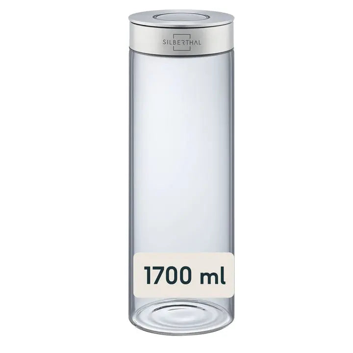 B-Ware Silberthal Vorratsglas Aufbewahrungsglas Glas Lebensmittel 1700ml Klar 2 Stück