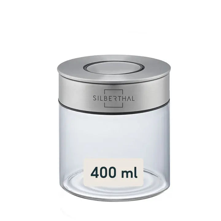 B-Ware Silberthal Vorratsglas Aufbewahrung Glasbehälter Borosilikatglas 400ml 3 Stück - 4260470467086
