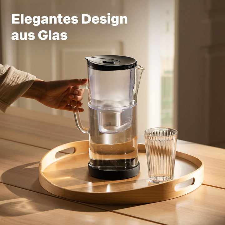 SILBERTHAL Wasser Filterkanne Glas Wasserfilter Kartusche Wasserfilter Kalk - 4260470462708