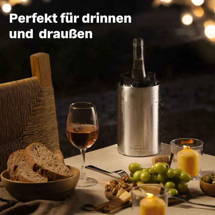 B-Ware Silberthal Weinkühler Flaschenkühler Manschette Edelstahl Spülmaschinengeeignet - 4260470462449