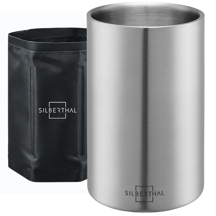 Silberthal Weinkühler Flaschenkühler Manschette Edelstahl spülmaschinengeeignet - 4260470462449