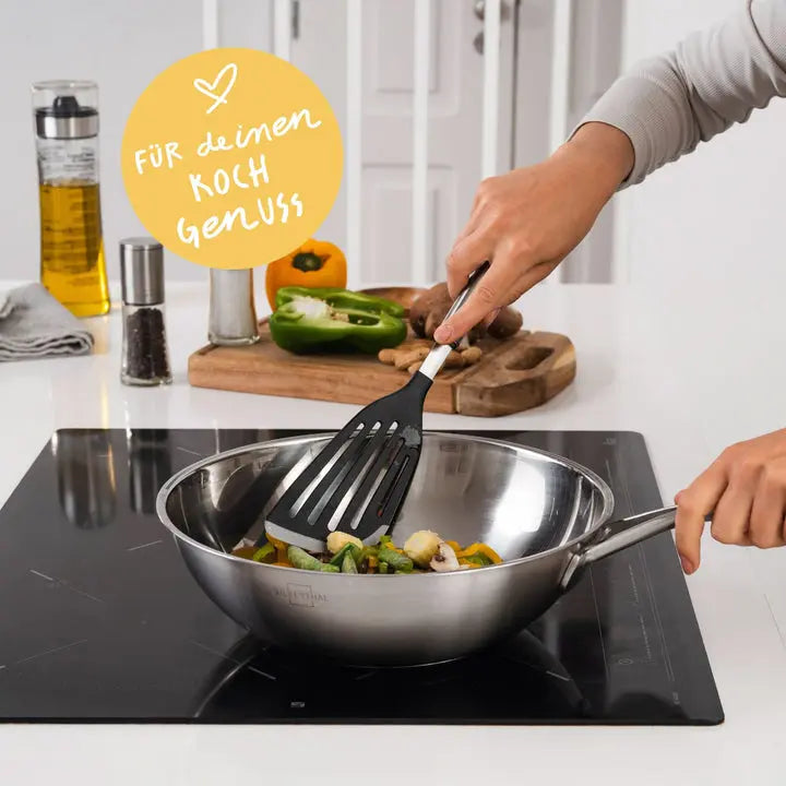 B-Ware Silberthal Wokpfanne Wok Edelstahl 28 Cm Induktion Pfanne Kochgeschirr - 4260470467185