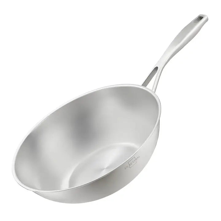 B-Ware Silberthal Wokpfanne Wok Edelstahl 28 Cm Induktion Pfanne Kochgeschirr - 4260470467185
