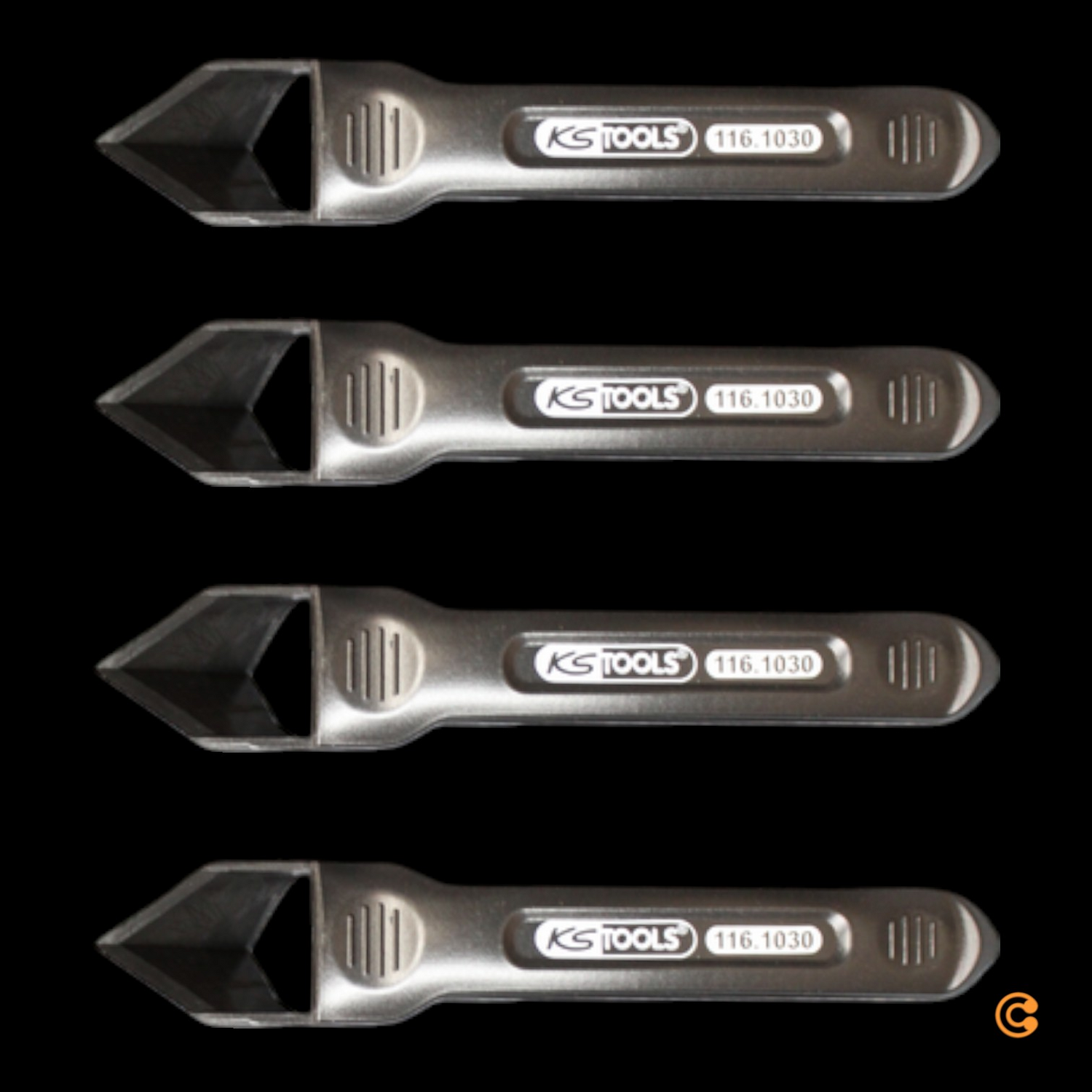 Ks Tools Silikonschaber 1161030 Werkzeug Silikonabzieher Kunststoff 4 Stück B-Ware - 4042146285046