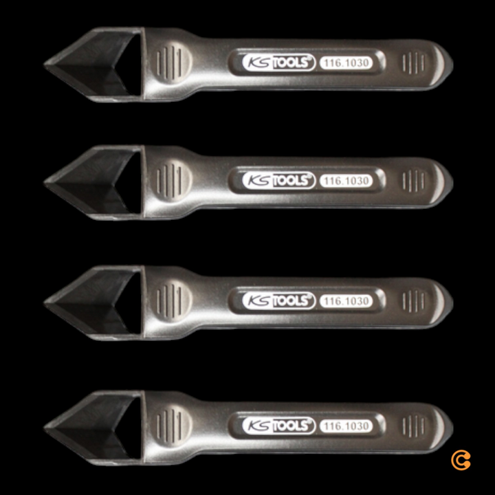 Ks Tools Silikonschaber 1161030 Werkzeug Silikonabzieher Kunststoff 4 Stück B-Ware - 4042146285046