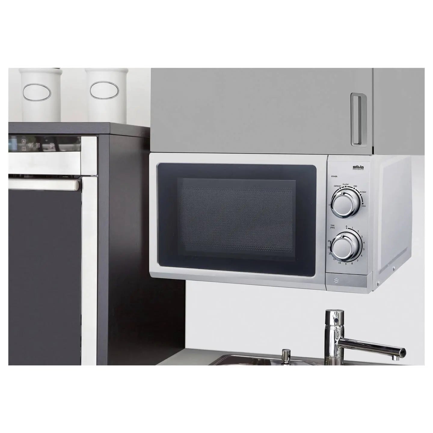 B-Ware Silva Mikrowelle Unterbau Mw U 25.4 Einbaugerät Garraum 6 Stufen Glasdrehteller  - 9004489340054
