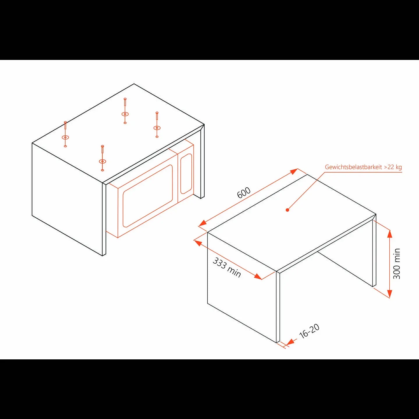 B-Ware Silva Mikrowelle Unterbau Mw U 25.4 Einbaugerät Garraum 6 Stufen Glasdrehteller  - 9004489340054
