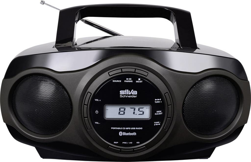 B-Ware Silva Schneider Mpc 17.7 Bt Cd Radio Ukw Cd, Aux, Bluetooth, Usb Schwarz, Grau - 9004489119971