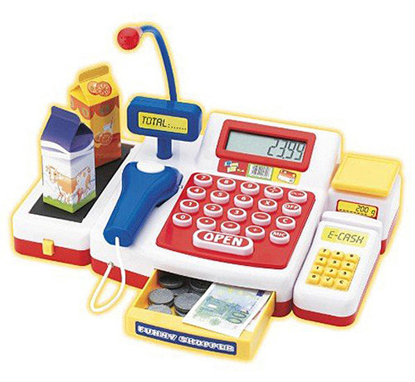 Simba   Supermarkt Kasse Mit Scanner Einkaufsladen Spielkasse Siehe Text B-Ware - 4006592457006