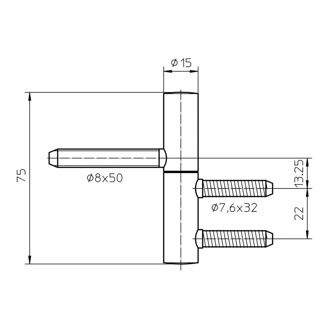 B-Ware Simonswerk Einbohrband Türband Zimmertür Blendrahmentür Stahl Topzink 2tlg - 4015471067984