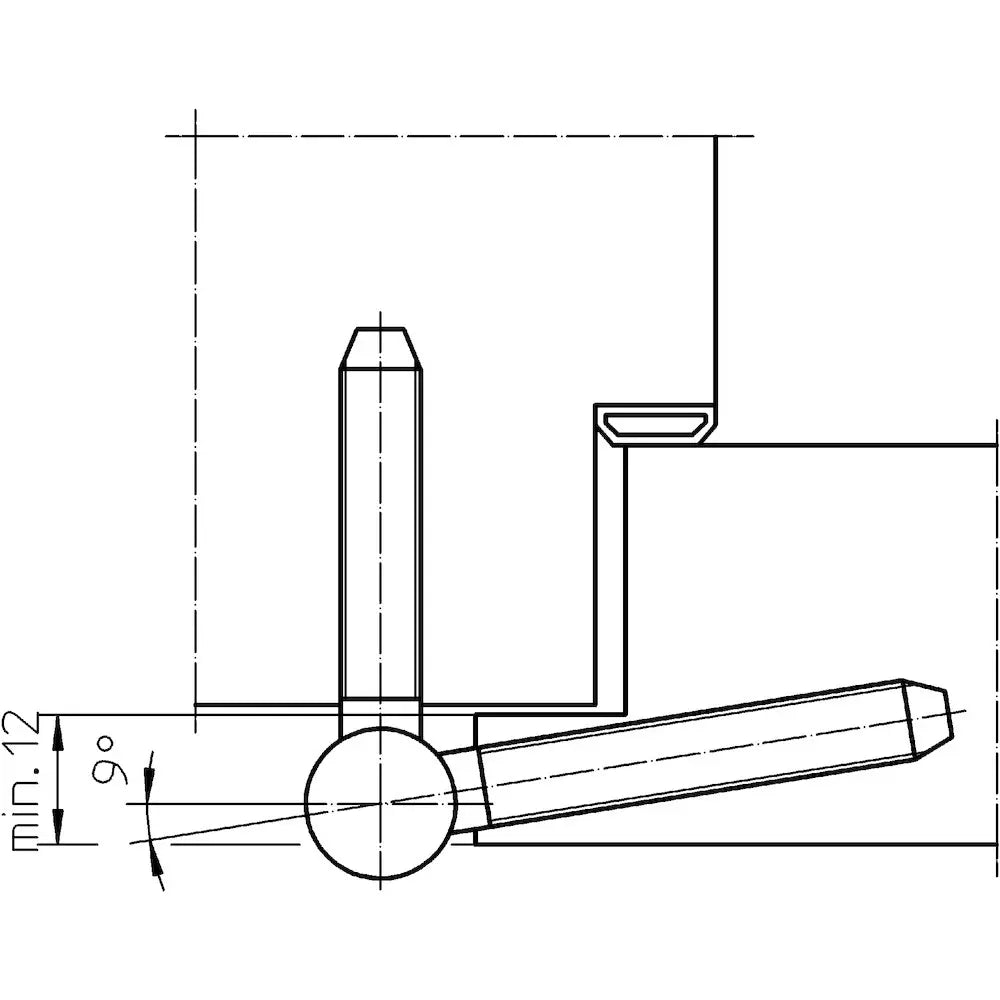 B-Ware Simonswerk Einbohrband Türscharnier Baka C 1 15 Wf Tür Topzink Din 20 Stück - 4015471039134