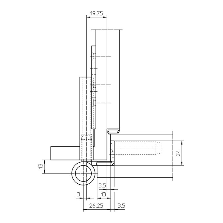 Simonswerk Objektband Türscharnier Edelstahl Objekttür Vn 3738/160 Edelstahl B-Ware - 4015471007010