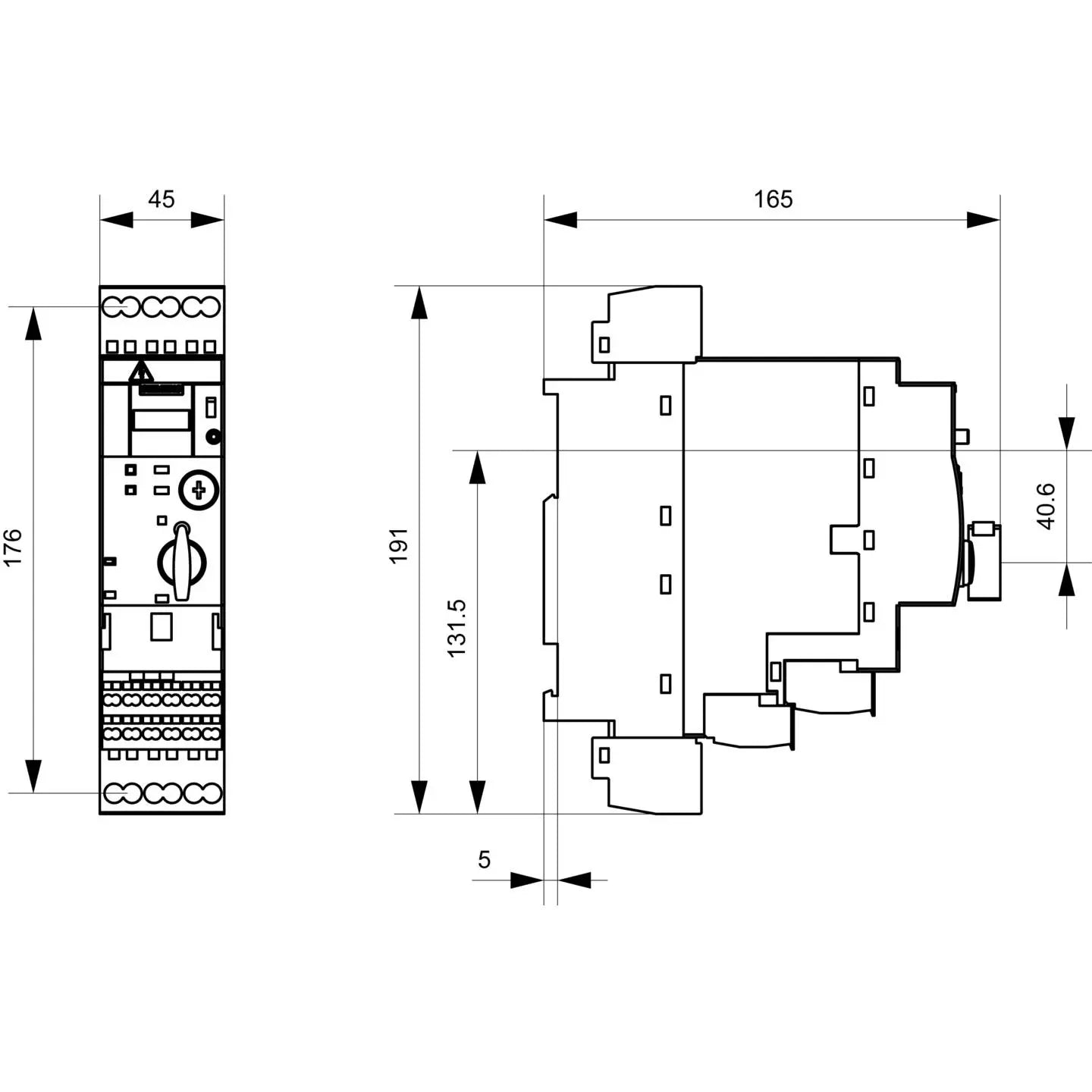 B-Ware Sirius Kompaktabzweig Direktstarter Starter Motorstarter 690 Kompaktabzweig - 4011209713970