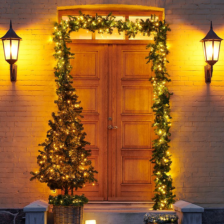 B-Ware Sirius Led Girlande Anton Mit Timer Weihnachtsgirlande Dekogirlande 150 Led Grün - 5707310516379