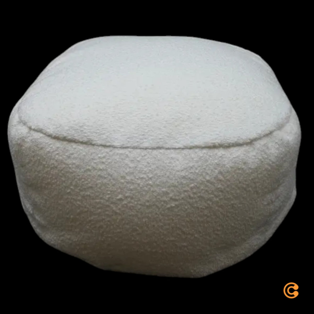 Sitzfeldt Pouf Sitzhocker Jolly Pouf S weiß Hocker Sitzkissen Fußhocker Ablage - 4251384244634