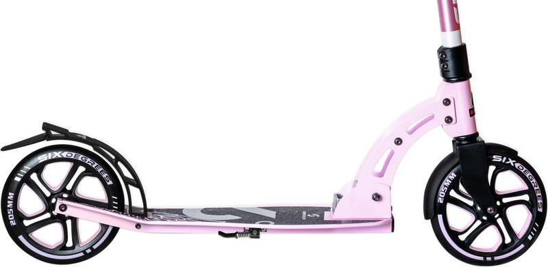 B-Ware Six Degrees Alu Scooter Roller 205mm City Roller Kickroller Rosa Pink Kinder  - 4260341185699