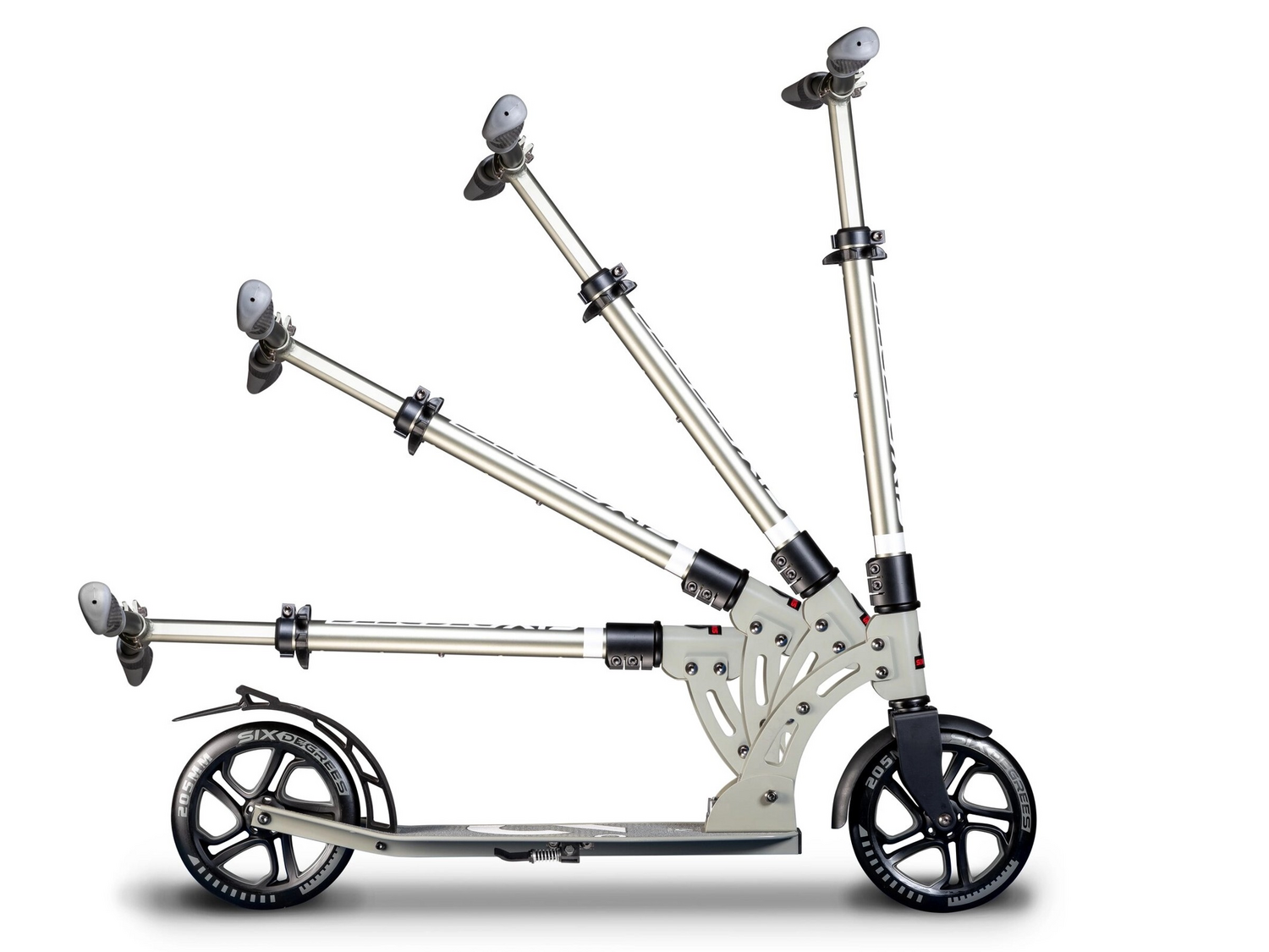 B-Ware Six Degrees Aluminium Scooter Roller Cityroller Kick Klappmechanismus Ständer - 4260341185897