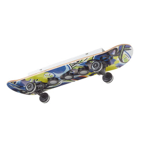 B-Ware Evotec Deckenleuchte Lampe Skateboard LED Easy Cruiser blau Graffiti Fernbedienu