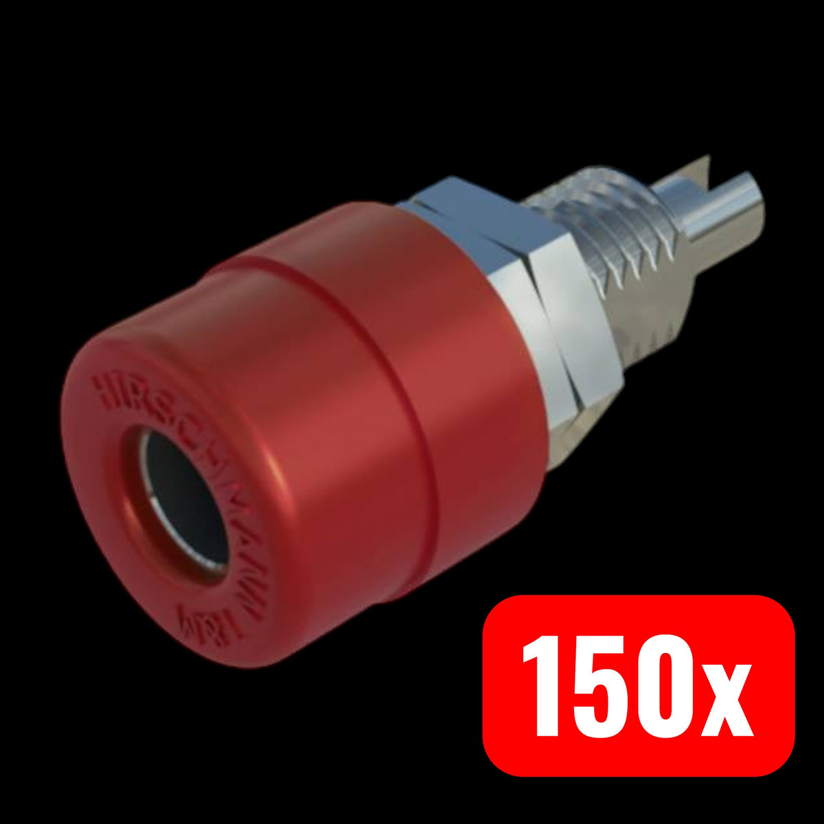 SKS Hirschmann Laborbuchse Bananenstecker Kupplung Sicherheitsbuchse 150 STÜCK - 2050000330360