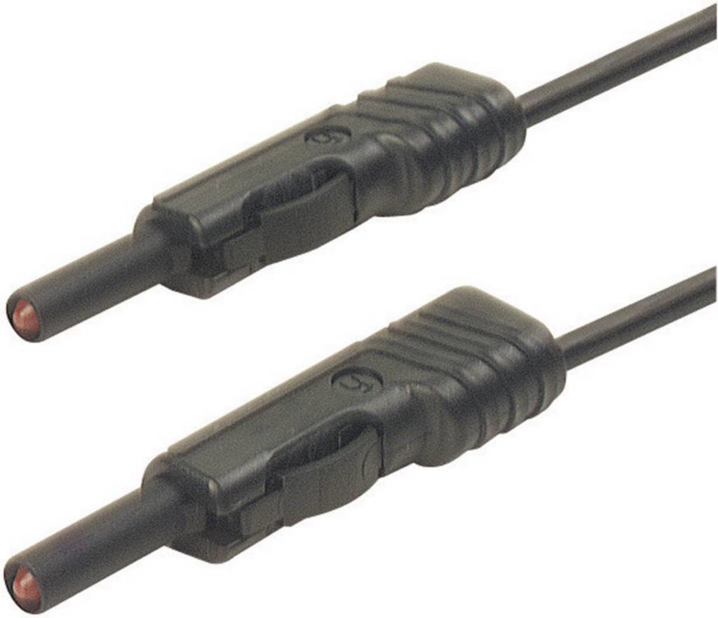B-Ware Hirschmann Messleitung Mlb 200/1 V 2 M Messleitung Prüfspitze Schwarz 4 Stück - 4250260204380