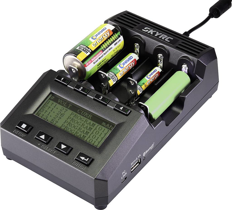 Skyrc Mc3000 Rundzellen Ladegerät Li Ion Li Fe Po Li Po Ni Cd Ni Mh Ni Zn Defektware D-Ware - 4053199531530
