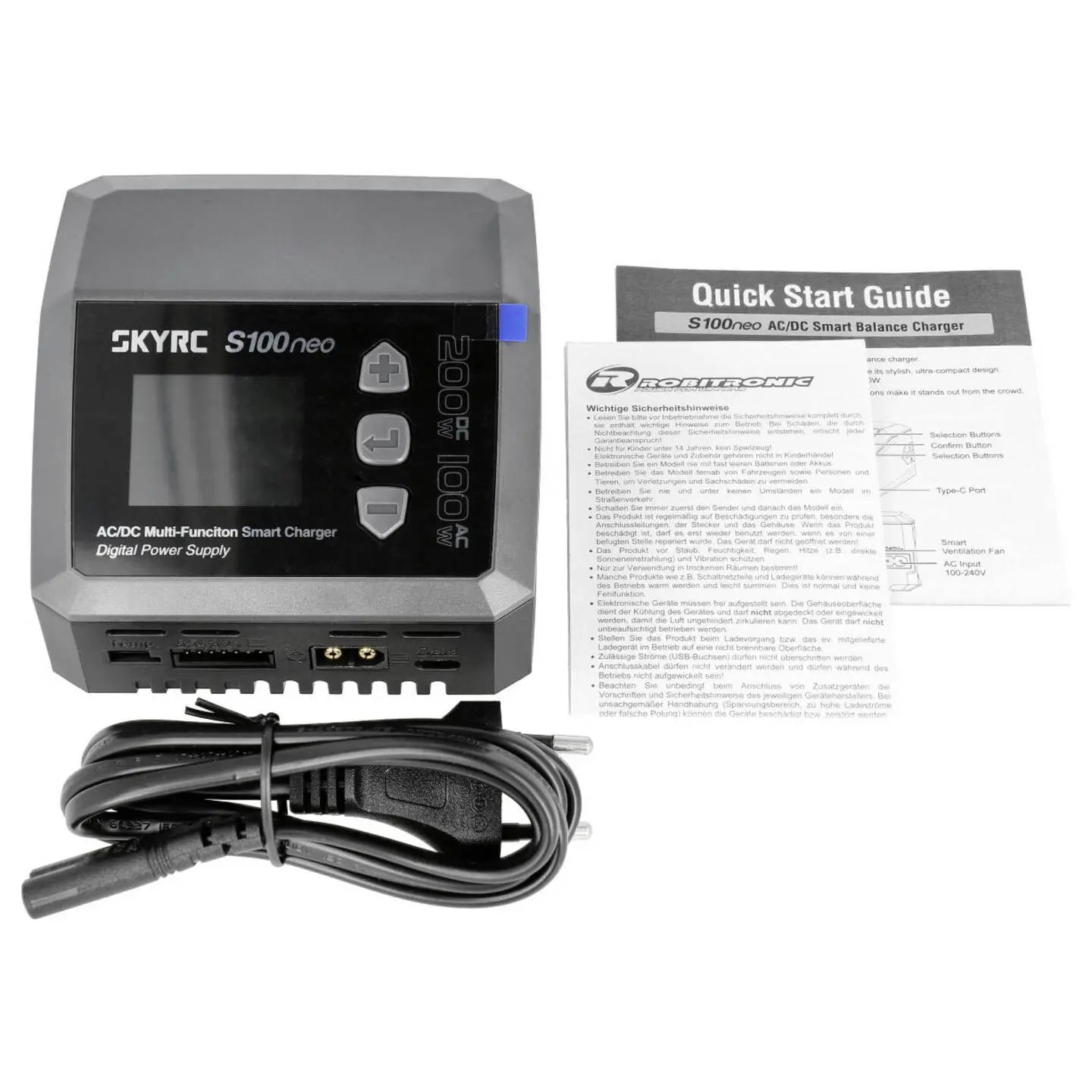 B-Ware Sky Rc Ladegerät Ladestation Akkuladegerät S100 Neo Li Po Netzteil Modellbau 6s
