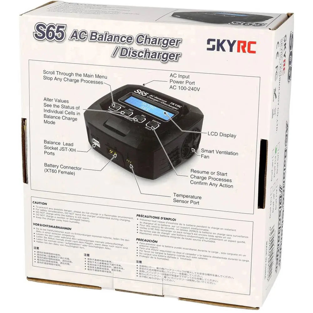 B-Ware Skyrc Ladegerät S65 Ladeeinheit Modellbau Akkulader Li Po Ni Mh Li Hv Blei 65 W 6 A - 6930460005229