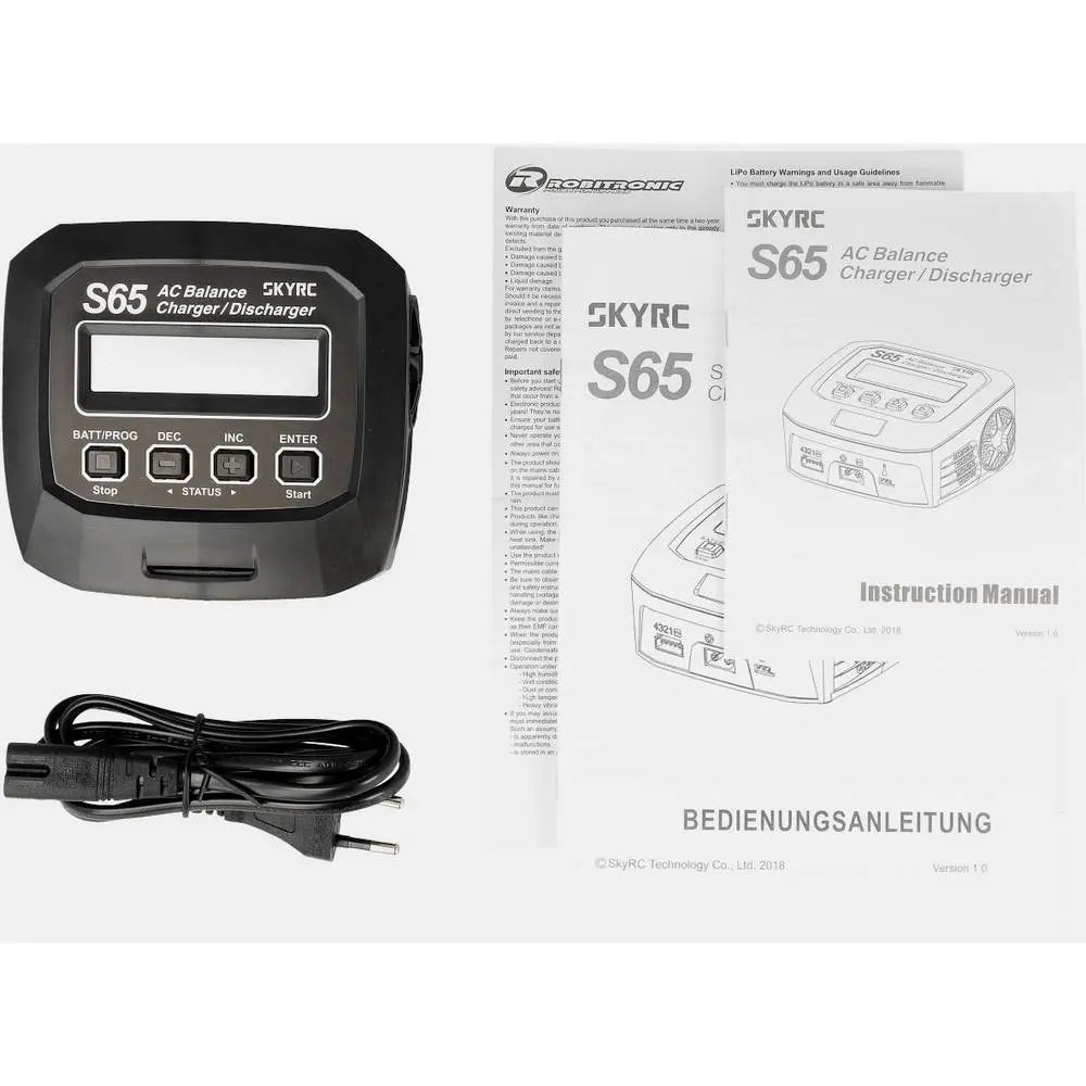 B-Ware Skyrc Ladegerät S65 Ladeeinheit Modellbau Akkulader Li Po Ni Mh Li Hv Blei 65 W 6 A - 6930460005229