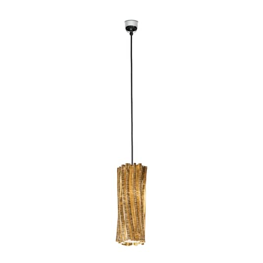 B-Ware Slamp Accordéon Vertical Hängeleuchte Deckenlampe Pendelleuchte E14 Gold Schwarz - 8024727090276