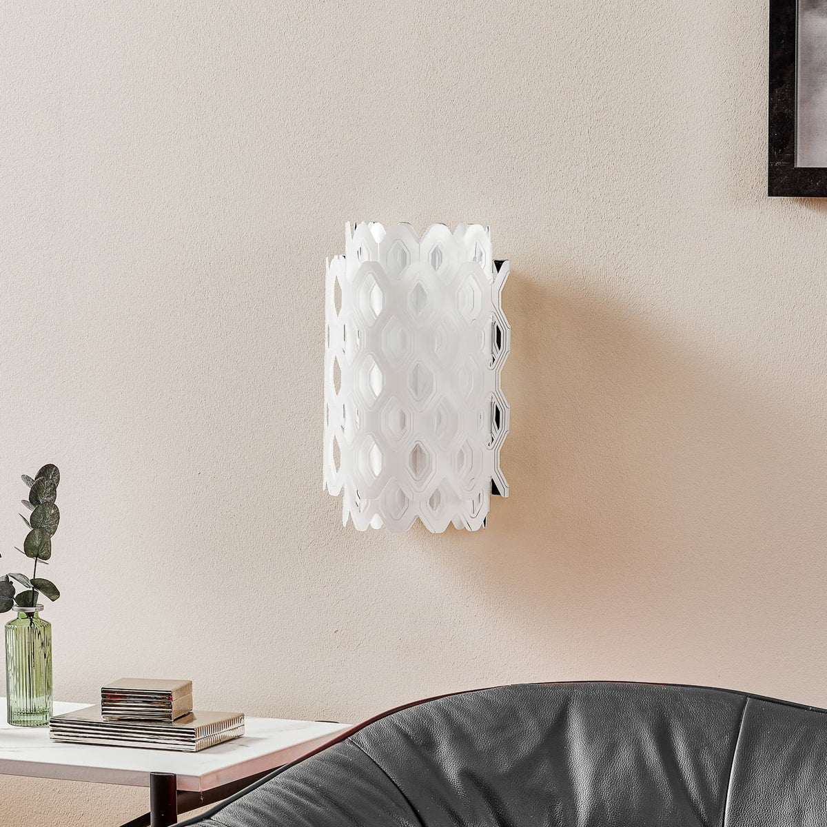 Slamp Wandleuchte Wandlampe Charlotte Weiß Wabenmuster Polymer SIEHE TEXT - 8024727079905