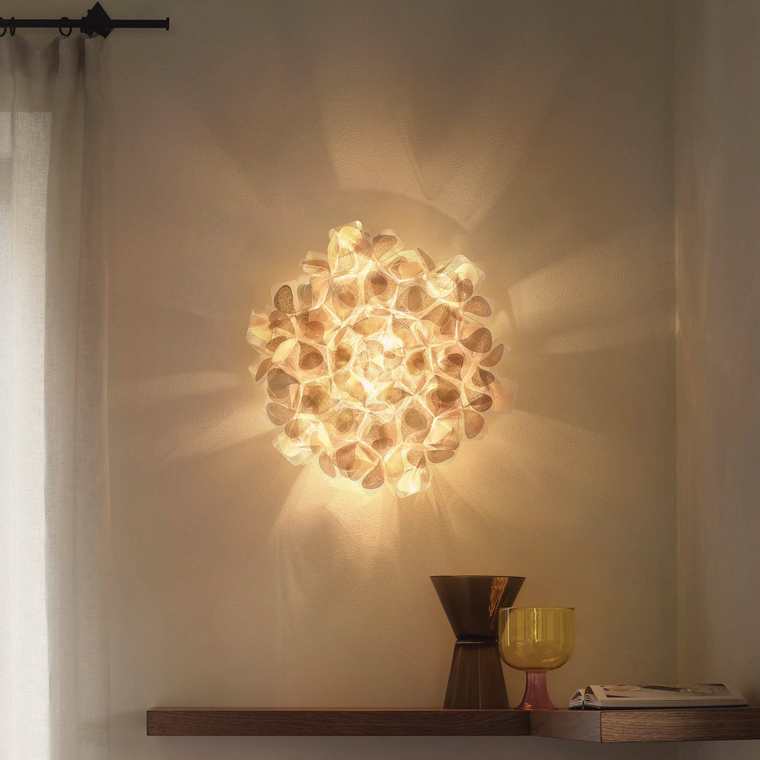 Slamp Clizia Mama Non Mama Wandlampe Wandleuchte Leuchte Lampe Licht Gold ø53cm B-Ware - 8024727096865